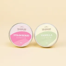 Strawberry & Vanilla Lip Balm Pair