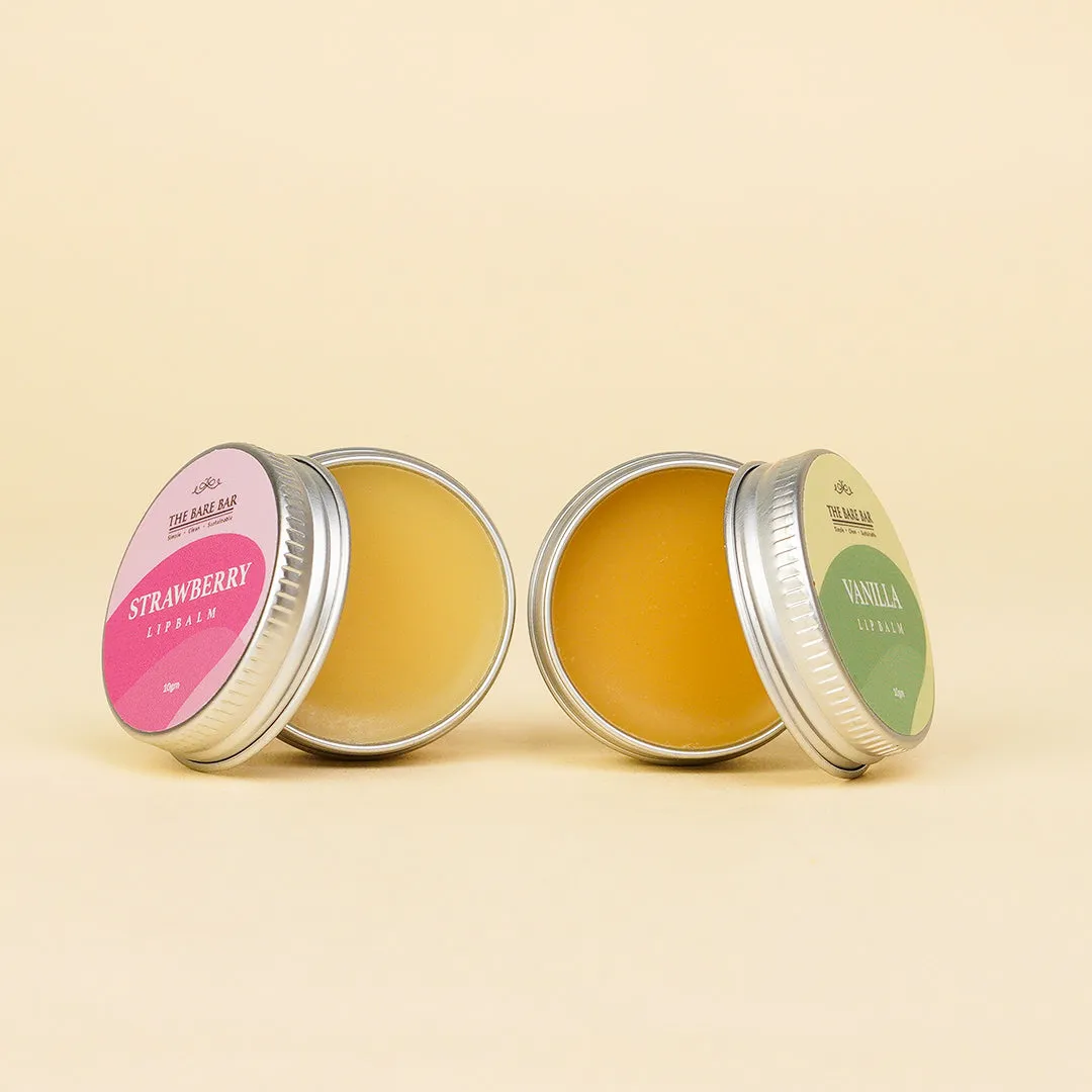 Strawberry & Vanilla Lip Balm Pair