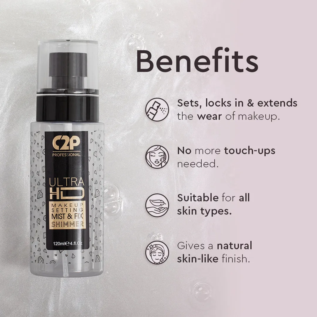 ULTRA HD MAKEUP SETTING MIST & FIX - PLAIN  (120 ml)